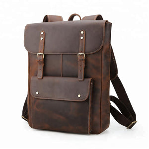 Exquisite Retro Style Genuine Leather backpack - 0