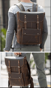 Exquisite Retro Style Genuine Leather backpack - 7