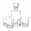 Unique Crystal Glass Clear Wine / Whisky Decanter Set with 6 Tumbles