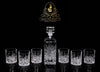 Crystal Rhombus Pattern Decanter and 6 Tumbles Set - Decanters Worth Money