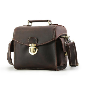Exquisite Vintage Style Genuine Leather Video Camera Bag - Genuine Leather - CMAS PRODUCTS - Exquisite style living