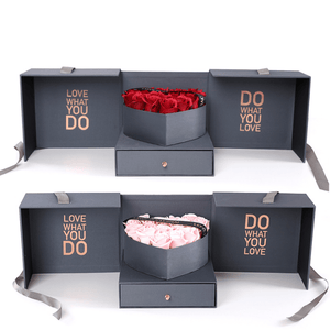 Exquisitely Creative Heart Shape Forever Flowers Gift Soap Flower Box - CMAS PRODUCTS - Exquisite style living