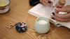 Forever Flowers with a Scented Candle in a wooden box - CMAS PRODUCTS - Exquisite style living