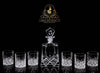 Half Handmade Wine Crystal Glass Set Decanter with 6 Tumbler Set - Decanters Worth Money