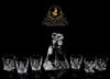Wine / Whisky Tilt Lead Free Double Decanter Set with 6 x Tumblers - Decanters Worth Money