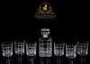 Wine/Whisky Classic Crystal Clear Decanter Set with 6 x Tumblers - Decanters Worth Money