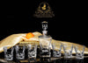 Wine/Whisky Ice Cube Carving Crystal Clear Decanter Set with 6 x Tumblers - Decanters Worth Money