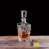 Wine/Whisky Unique Design Crystal Glass Decanter Set with 6 x Tumblers - Decanters Worth Money