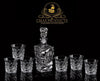 Wine/Whisky Unique Design Crystal Glass Decanter Set with 6 x Tumblers - Decanters Worth Money